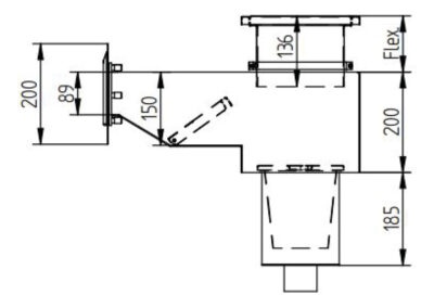 Nerezový skimmer (fóliový bazén)